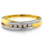 Pierścionek Eternity z cyrkoniami 4.6mm