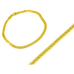 Złota bransoletka dmuchana 4mm