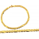 Złota bransoletka łańcuszkowa, 19/21 cm
