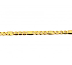 Złota bransoletka łańcuszkowa, 19/21 cm