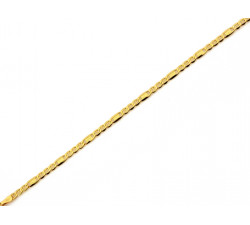 Złota bransoletka łańcuszkowa, 19/21 cm