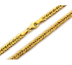 Złoty łańcuszek elementowy, 45 cm, na prezent