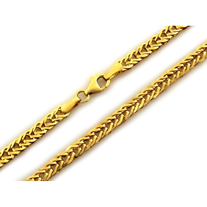 Złoty łańcuszek elementowy, 45 cm, na prezent