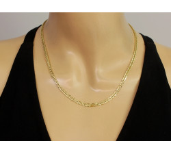 Złoty łańcuszek elementowy, 45 cm, na prezent