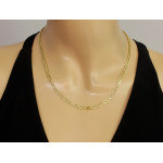 Złoty łańcuszek elementowy, 45 cm, na prezent