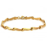 Złoty komplet naszyjnik i bransoletka, prezent do ślubu