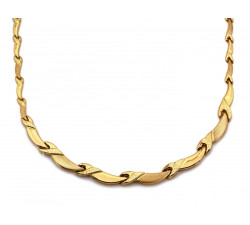 Złoty komplet naszyjnik i bransoletka, prezent do ślubu