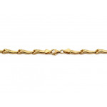 Złoty komplet naszyjnik i bransoletka, prezent do ślubu