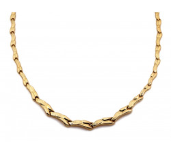 Złoty komplet naszyjnik + bransoletka, 585/14k