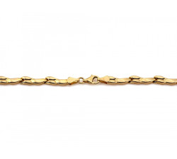 Złoty komplet naszyjnik + bransoletka, 585/14k