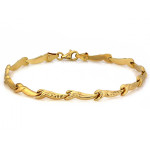 Złoty komplet naszyjnik i bransoletka 585