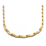 Złoty komplet naszyjnik i bransoletka 585