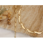 Złoty komplet naszyjnik i bransoletka 585