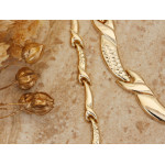 Złoty komplet naszyjnik i bransoletka 585