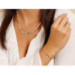 Złoty komplet naszyjnik i bransoletka 585