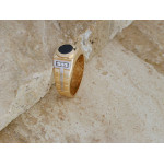 Złoty pierścionek 585 prosty 6.3mm