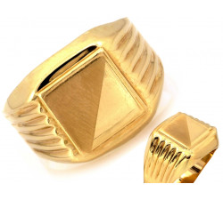 Złoty pierścionek męski próba 585