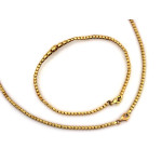 Złoty komplet z naszyjnikiem i bransoletką