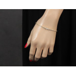 Złoty komplet z naszyjnikiem i bransoletką