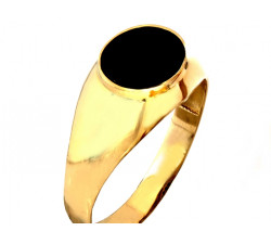 Złoty pierścionek 585, elegancka forma
