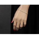 Złoty komplet biżuterii z cyrkoniami - Naszyjnik i Bransoletka