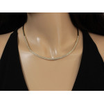 Złoty komplet biżuterii z cyrkoniami - Naszyjnik i Bransoletka