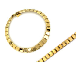 Złota bransoletka 585, 6.8mm szerokości