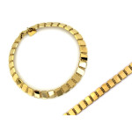 Złota bransoletka 585, 6.8mm szerokości