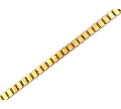 Złota bransoletka 585, 6.8mm szerokości