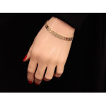 Złota bransoletka 585, 6.8mm szerokości