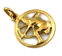 Złoty zodiak Strzelec zawieszka