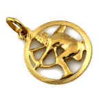 Złoty zodiak Strzelec zawieszka