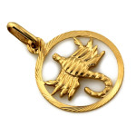 Złota przywieszka zodiak dla kobiety