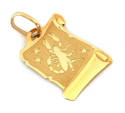Złota przywieszka z motywem zodiaku dla każdego