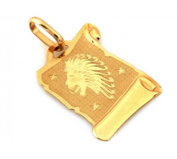 Złota przywieszka z motywem zodiaku
