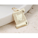 Przywieszka zodiakalna złota