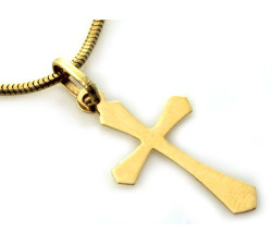 Złota przywieszka krzyżyk, dla dziecka