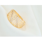 Złoty pierścionek klasyczny z próby 585