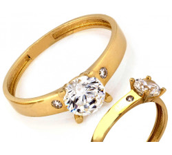 Złoty pierścionek 585 - delikatna elegancja