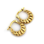 Złote kolczyki koła, dla kobiet