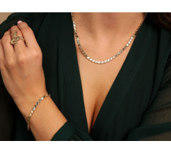 Złoty łańcuszek 585 o długości 45-50cm dla kobiet