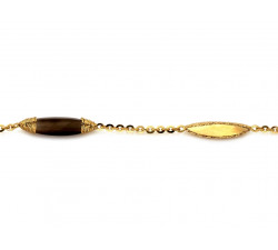 Złota bransoletka 585, 4mm, długość 21cm