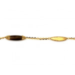 Złota bransoletka 585, 4mm, długość 21cm