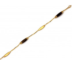 Złota bransoletka 585, 4mm, długość 21cm