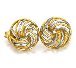 Złote kolczyki na prezent 585