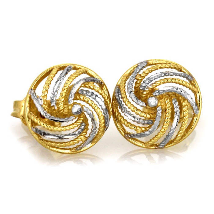 Złote kolczyki na prezent 585