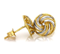 Złote kolczyki na prezent 585