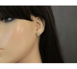 Złote kolczyki na prezent 585