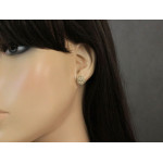 Złote kolczyki na prezent 585