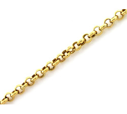 Bransoletka złota 585 modułowa z koluszek łańcuszkowa rolo s
